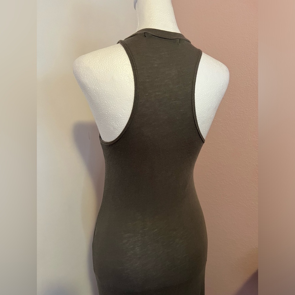Slate Racerback Side Slit Maxi Dress - Picture 5 of 16